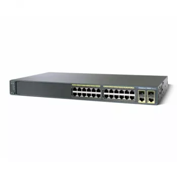 Managed L2 Fast Ethernet PoE Switch Cisco C2960-24LC-S — 24x 10/100 RJ-45, PoE, 1U, repasovaný
