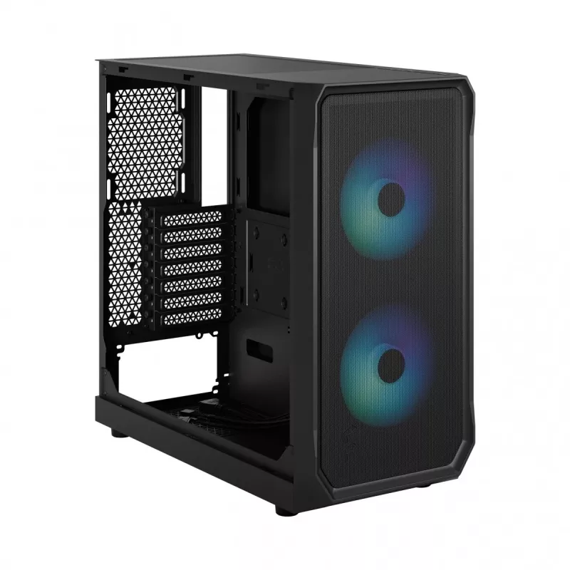 Fractal Design Focus 2 RGB Tempered Glass Mid Tower ATX PC skriňa - čierna