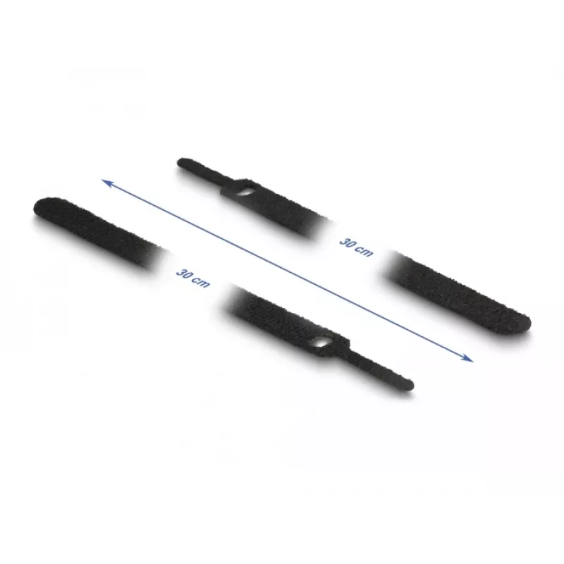 Suchý zips na káble DeLOCK 19075 300x12mm čierna 10 ks