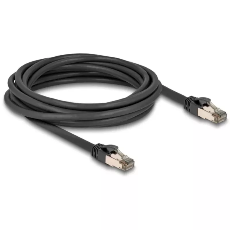 Sieťový kábel DeLOCK RJ45 Cat.6A 5m čierny