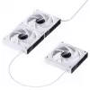Skriňový ventilátor Jonsbo ZK-120W 3in1 A-RGB biely — 120 mm, A-RGB osvetlenie