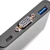 SilverStone SST-EP06C USB 3.1 Type-C na VGA / USB Type-C / USB Type-A adaptér-rozbočovač