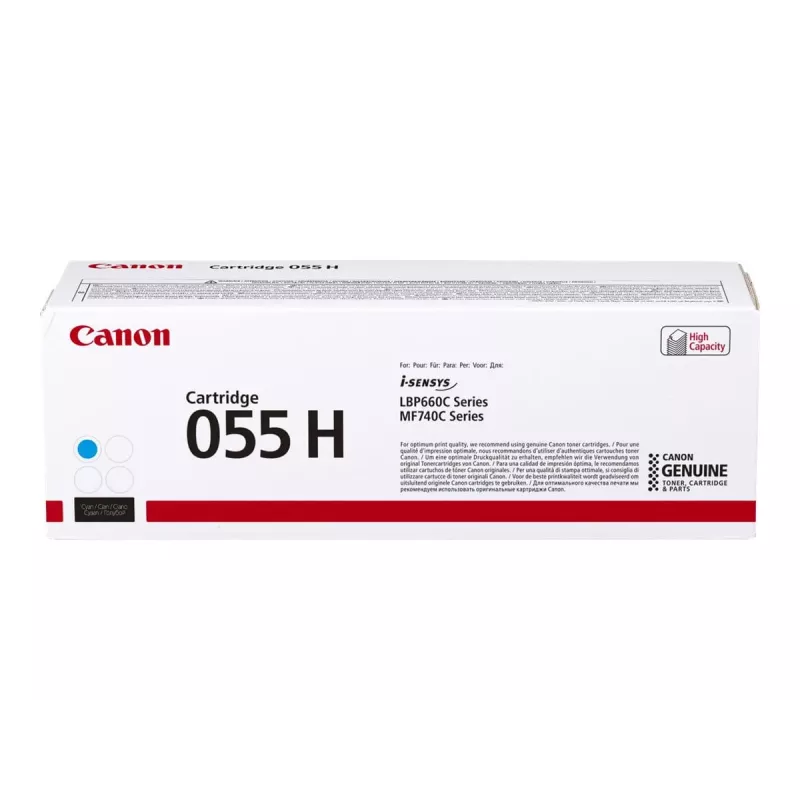 Canon 055H tonerkartuša 1 kus originálna azúrová