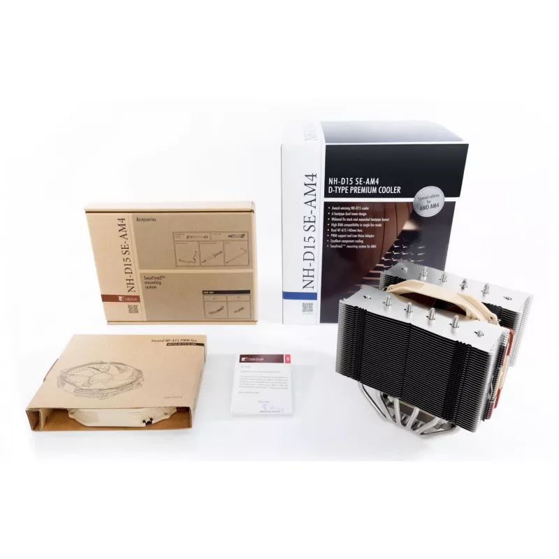 NH-D15 SE-AM4, CPU chladič hnedý/béžový, Special Edition pre AMD AM4, 140 mm