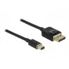 DisplayPort kábel DeLOCK 84927 Mini DisplayPort 1 m čierny