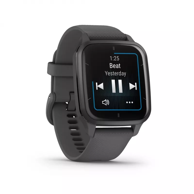 Smartwatch GARMIN Venu Sq 2 — 1,4 palca AMOLED, 40 mm puzdro, bridlicová sivá, GPS, SpO2, NFC
