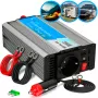 Napäťový menič Extralink OPIP-300W 12V 300W čistý sínus, hliníkové puzdro, aktívne chladenie