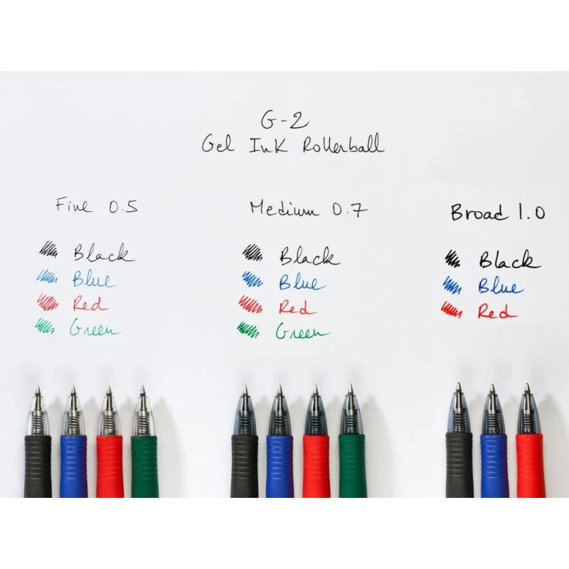 Zasúvací gélový roller Pilot BL-G2-7-R jemný červený