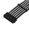 ATX predlžovací kábel SILVERSTONE SST-PP07E-MBBW 30 cm čierny/biely