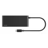 Belkin Connect, USB Type-C, HDMI, USB 2.0 Type-A, USB 3.2 Gen 1 (3.1 Gen 1) Type-C, MicroSD (TransFlash), SD, čierna, okrúhly kábel, 0,2 m