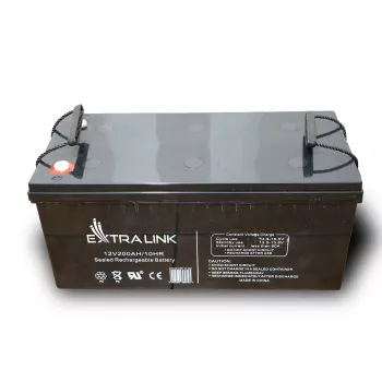 Extralink akumulátor AGM 12V 200Ah uzavretá olovená batéria (VRLA), 12 V, 200 Ah, bezúdržbová