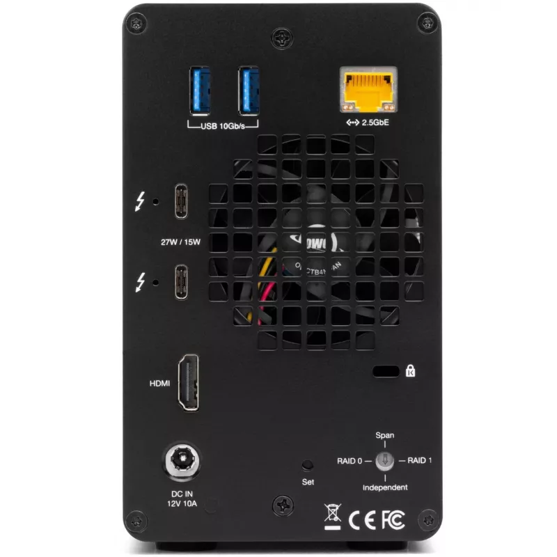 OWC Gemini dvojdiskový hardvérový RAID úložný a dokovací box TB3 - Thunderbolt 3 - Thunderbolt