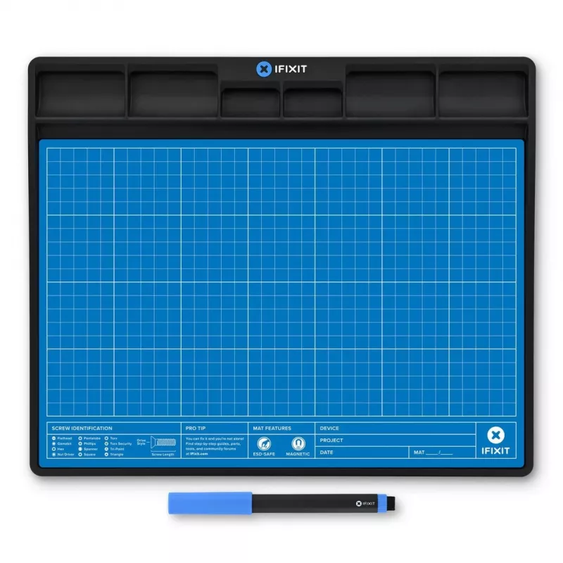 Magnetická podložka iFixit FixMat 1 300x250 mm s perom