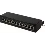 LogiLink rozvádzač 19-palcový rackový Cat6 STP 16 portov sivý