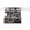 SilverStone ECU05 - USB adaptér - PCIe 2.0 x2 Low Profile - USB 3.1 Type-C x 1 + USB3.0 x 2 + USB3.0 (interný) x 2 (SST-ECU05)