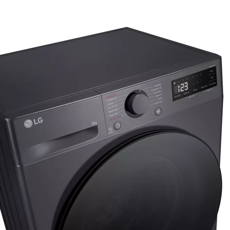 Práčka LG F2WR508S2M — s predným plnením, 8 kg, 1200 ot/min, A…