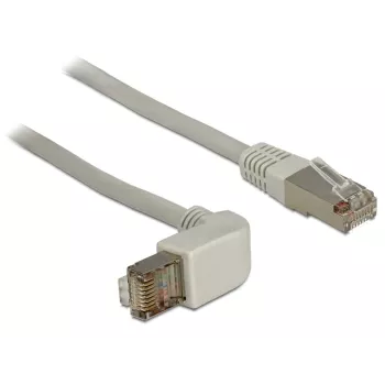 Sieťový kábel DeLOCK 0,5 m Cat.6A RJ-45 S/FTP sivý