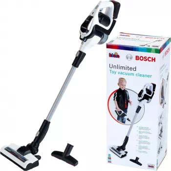 Theo Klein Bosch Unlimited vysávač čierny s Vortex funkciou a tryskami pre deti od 3 rokov