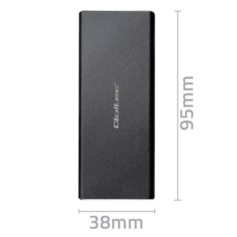 M.2 SATA SSD puzdro QOLTEC 51854 USB 3.0 bez nástrojov