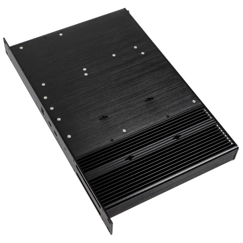 Akasa Galileo TU3 Skriňa Thin Mini-ITX 1U do racku, bez ventilátora, OEM, Čierna