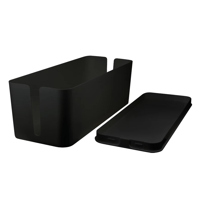 Káblový box organizér, čierny