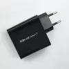 Qoltec 52381 Super Quick PD nabíjačka | 1xUSB-C | 1xUSB | 90W | 5-20V | 2,4-4,35A | čierna