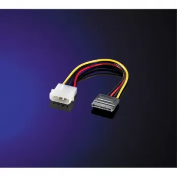 Napájací adaptérový kábel ROLINE 4-pin HDD na SATA 0,15 m