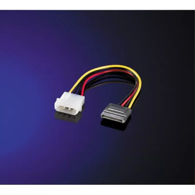 Napájací adaptérový kábel ROLINE 4-pin HDD na SATA 0,15 m