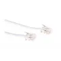 Telefónny kábel Microconnect MPK182W RJ11 RJ11 2 m biely