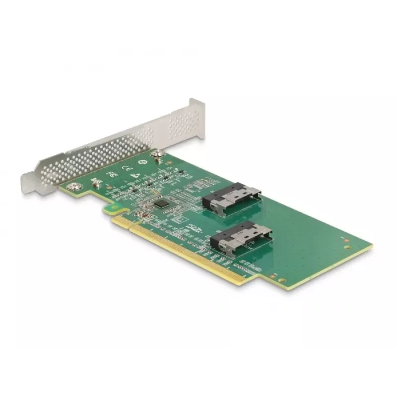 DeLOCK PCI Express 4.0 x16 karta na 4 x SFF-8639 NVMe - Bifurcation - Low Profile formát