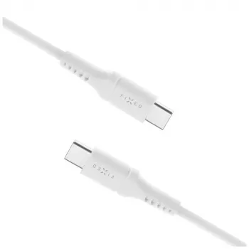Tekuté silikónové pevné kábel FIXDLS-CC12-WH 60W biely USB dátový kábel