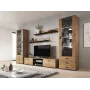Cama sada dvoch políc 125cm SOHO dub lefkas/čierna