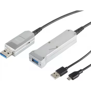 USB predlžovací kábel ShiverPeaks S/CONN 50 m USB 3.0 A na USB 3.0 A + USB Micro B