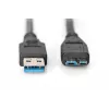 ASSMANN SuperSpeed USB 3.0 kábel, USB-A samec na Micro-USB-B samec, Cu AWG 28, 2-násobne tienený, dĺžka 1,0 m (AK-300116-010-S)