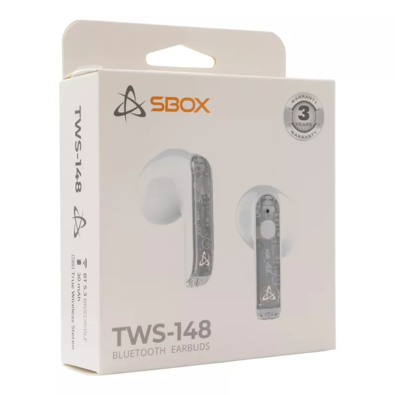 Slúchadlá SBOX EB-TWS148 biele