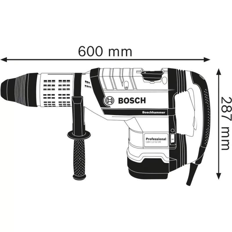 Bosch GBH 12-52 DV Professional 1700 W 220 ot/min SDS Max