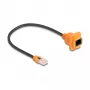 DeLOCK Sieťový kábel 90804 0,3 m Cat5e U/UTP RJ-45 čierny oranžový