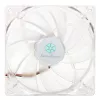 SilverStone SST-FN121-P-GL 120mm LED ventilátor do skrine - biely