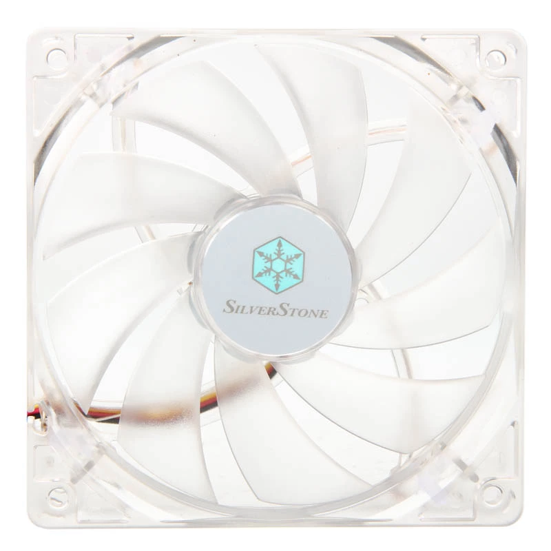 SilverStone SST-FN121-P-GL 120mm LED ventilátor do skrine - biely