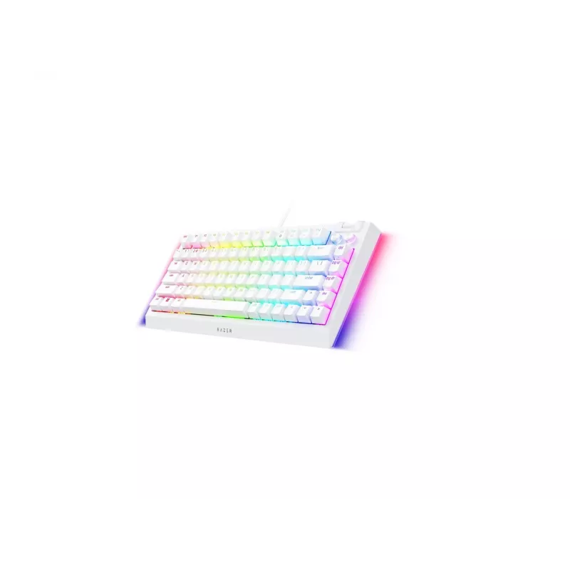Mechanická herná klávesnica Razer BlackWidow V4 75% USB QWERTY US-angličtina biela