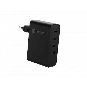 NATEC NUC-2234 nabíjačka pre mobilné zariadenia notebook, smartfón čierna AC rýchle nabíjanie interiérová