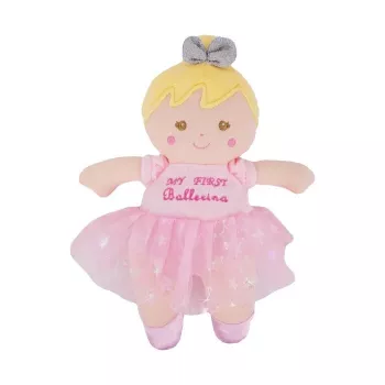 Detská hrkálka TULILO Rattle bábika Lily, mäkká bábiková ručná hrkálka pre batoľatá