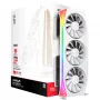 Grafická karta XFX Radeon RX 9070 XT — 16 GB GDDR6, 256-bit, PCIe x16, 3 ventilátory, biela, 360 mm