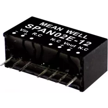 Napájací zdroj/menič napätia Mean Well SPAN02C-05 2 W výstup 5 V vstup 36–75 V RoHS
