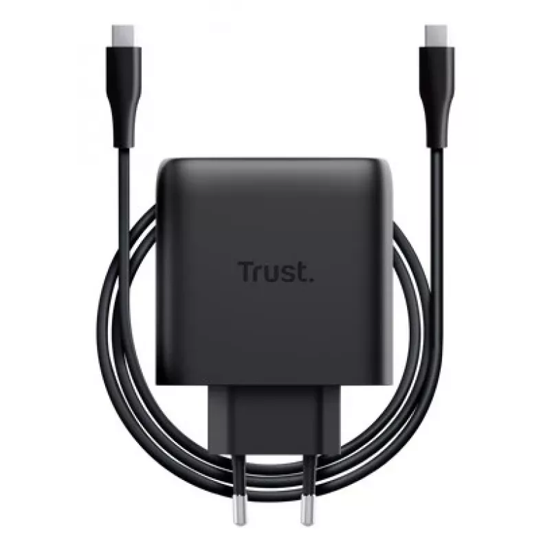 Nabíjačka Trust Maxo 65W 2-port USB-C GaN nabíjačka rýchlonabíjanie čierna