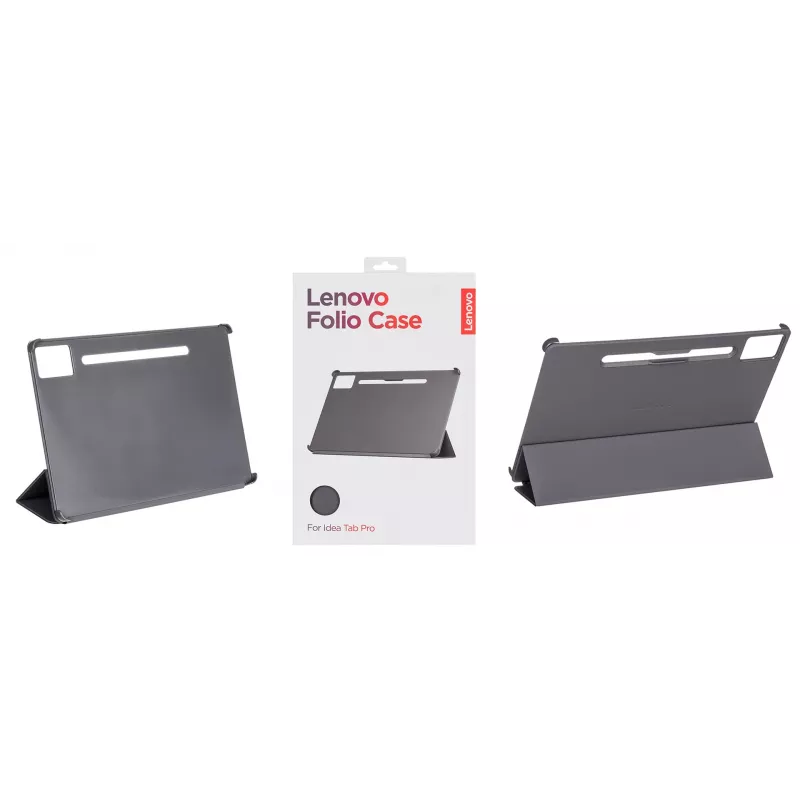 Folio puzdro na tablet Lenovo ZG38C05980 — vhodné pre 12,7 palca (32,3 cm), sivé, polykarbonát/TPU