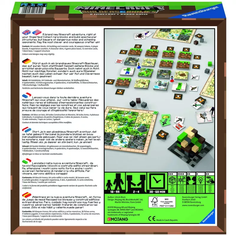 Minecraft Builder & Biomes, spoločenská hra