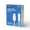USB Type 3.1 C (M) – Jack 3.5mm (F) audio adaptér biela SAVIO AK-51