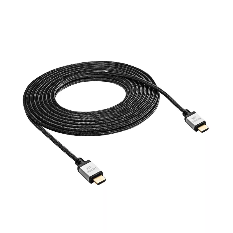 Akyga AK-HD-100P HDMI-2.0 kábel, opletený, PRO séria, 10 m, čierny