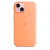 Apple iPhone 15 Silicone Case s MagSafe – Orange Sorbet